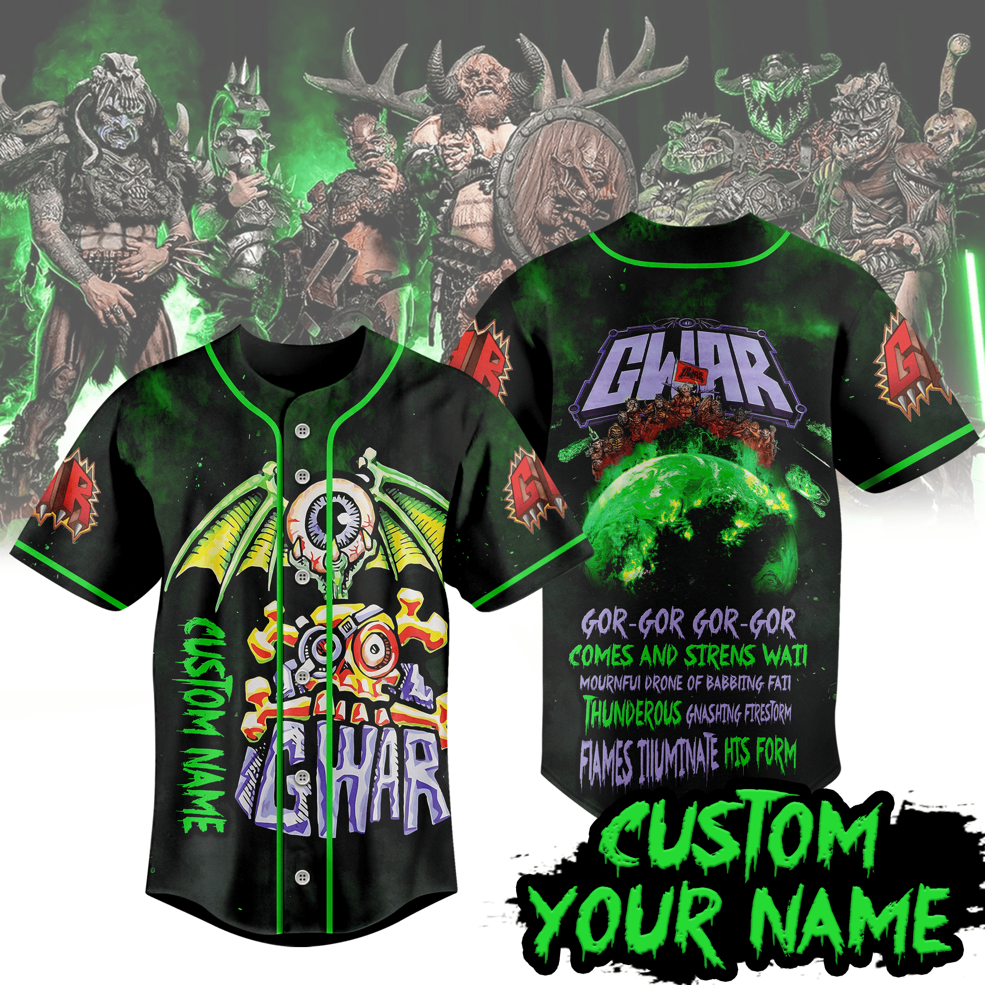 Personalized Gorâ€Gor Gwar Baseball Jersey